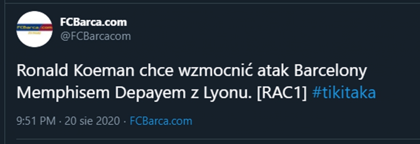 HOLENDERSKIE WZMOCNIENIE ATAKU BARCELONY?!